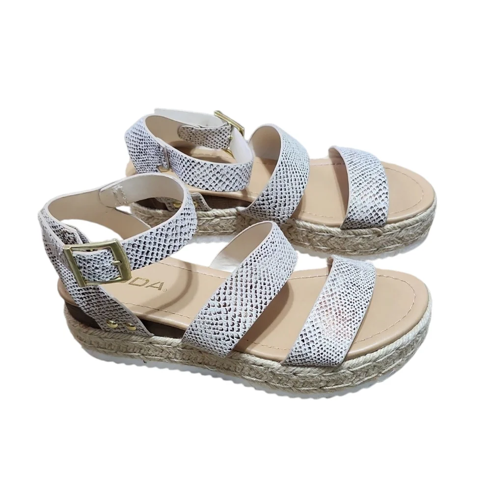 Espadrill Strappy‎ Platform Sandle Boutique By SODA Suze 6.5